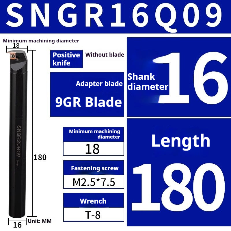 1005-SNGR08K/10K/12M Small hole internal and external grooving tool Small diameter inner groove inner hole tool bar Shallow groove grooving tool bar Shandong Denso Pricision Tools Co.,Ltd.